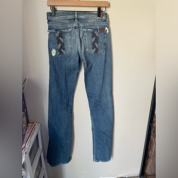 7 For All Mankind Boot Cut Jeans Size 27 - Picture 6 of 12